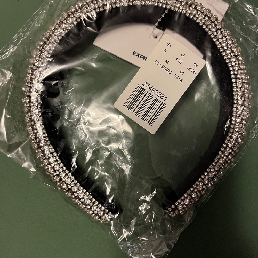 Express Silver Rhinestone Headband
